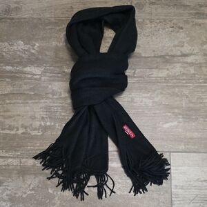 Merona Black Scarf with Fringe